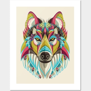 Colours of wolf Posters and Art